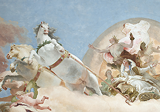 Deckengemälde im Kaisersaal, Detail, Foto: Achim Bunz