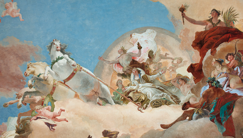 Picture: Ceiling fresco in the Imperial Hall, detail