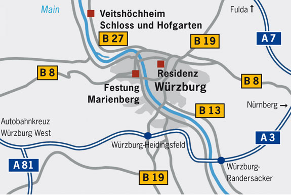 Picture: Location of the Würzburg Residence